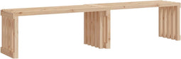 vidaXL - Tuinbankje - verlengbaar - 212,5x40,5x45 - cm - massief - grenenhout