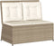 vidaXL - Tuinbankje - verstelbaar - met - kussens - poly - rattan - beige