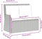 vidaXL - Tuinbankje - verstelbaar - met - kussens - poly - rattan - beige