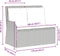 vidaXL - Tuinbankje - verstelbaar - met - kussens - poly - rattan - beige