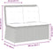 vidaXL - Tuinbankje - verstelbaar - met - kussens - poly - rattan - beige