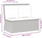 vidaXL - Tuinbankje - verstelbaar - met - kussens - poly - rattan - beige