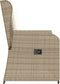 vidaXL - Tuinbankje - verstelbaar - met - kussens - poly - rattan - beige