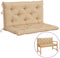 vidaXL - Tuinbankkussen - 100x(50+50)x7 - cm - oxford - stof - beige