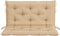 vidaXL - Tuinbankkussen - 100x(50+50)x7 - cm - oxford - stof - beige