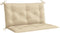 vidaXL - Tuinbankkussen - 100x(50+50)x7 - cm - oxford - stof - beige
