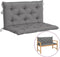 vidaXL - Tuinbankkussen - 100x(50+50)x7 - cm - oxford - stof - grijs