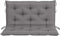 vidaXL - Tuinbankkussen - 100x(50+50)x7 - cm - oxford - stof - grijs