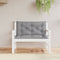 vidaXL - Tuinbankkussen - 100x(50+50)x7 - cm - oxford - stof - grijs