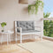 vidaXL - Tuinbankkussen - 100x(50+50)x7 - cm - oxford - stof - grijs