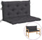 vidaXL - Tuinbankkussen - 100x(50+50)x7 - cm - oxford - stof - antracietkleurig