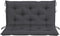 vidaXL - Tuinbankkussen - 100x(50+50)x7 - cm - oxford - stof - antracietkleurig