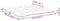 vidaXL - Tuinbankkussen - 100x(50+50)x7 - cm - oxford - stof - antracietkleurig