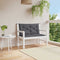 vidaXL - Tuinbankkussen - 100x(50+50)x7 - cm - oxford - stof - antracietkleurig