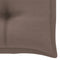 vidaXL - Tuinbankkussen - 100x(50+50)x7 - cm - oxford - stof - taupe