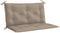vidaXL - Tuinbankkussen - 100x(50+50)x7 - cm - oxford - stof - taupe