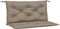 vidaXL - Tuinbankkussen - 100x(50+50)x7 - cm - oxford - stof - taupe