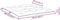 vidaXL - Tuinbankkussen - 100x(50+50)x7 - cm - oxford - stof - zwart