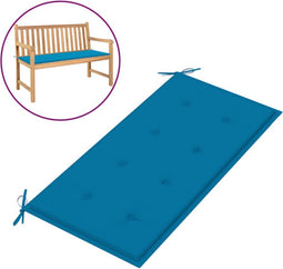 vidaXL - Tuinbankkussen - 100x50x3 - cm - oxford - stof - blauw