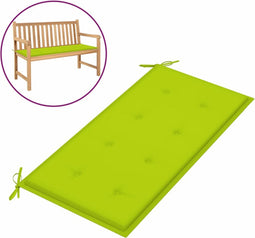 vidaXL - Tuinbankkussen - 100x50x3 - cm - oxford - stof - felgroen