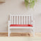 vidaXL - Tuinbankkussen - 100x50x3 - cm - oxford - stof - rood