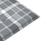 vidaXL - Tuinbankkussen - 100x50x3 - cm - oxford - stof - ruitpatroon - grijs