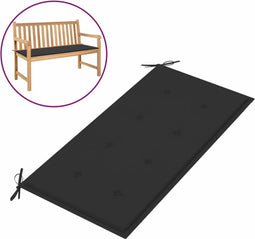 vidaXL - Tuinbankkussen - 100x50x3 - cm - oxford - stof - antracietkleurig