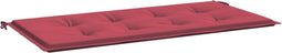 vidaXL - Tuinbankkussen - 100x50x3 - cm - oxford - stof - wijnrood