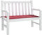 vidaXL - Tuinbankkussen - 100x50x3 - cm - oxford - stof - wijnrood