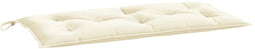 vidaXL - Tuinbankkussen - 100x50x7 - cm - oxford - stof - crèmekleurig