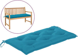 vidaXL - Tuinbankkussen - 100x50x7 - cm - oxford - stof - lichtblauw