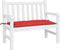 vidaXL - Tuinbankkussen - 100x50x7 - cm - oxford - stof - rood