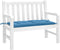 vidaXL - Tuinbankkussen - 100x50x7 - cm - stof - gemêleerd - blauw