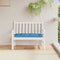 vidaXL - Tuinbankkussen - 100x50x7 - cm - stof - gemêleerd - blauw