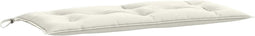 vidaXL - Tuinbankkussen - 100x50x7 - cm - stof - gemêleerd - crèmekleurig