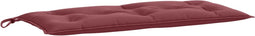 vidaXL - Tuinbankkussen - 100x50x7 - cm - stof - gemêleerd - wijnrood