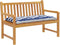 vidaXL - Tuinbankkussen - 100x50x7 - cm - stof - gestreept - wit - en - blauw