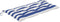 vidaXL - Tuinbankkussen - 100x50x7 - cm - stof - gestreept - wit - en - blauw