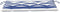 vidaXL - Tuinbankkussen - 100x50x7 - cm - stof - gestreept - wit - en - blauw