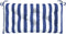 vidaXL - Tuinbankkussen - 100x50x7 - cm - stof - gestreept - wit - en - blauw