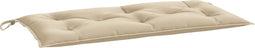vidaXL - Tuinbankkussen - 110x50x7 - cm - oxford - stof - beige