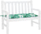 vidaXL - Tuinbankkussen - 110x50x7 - cm - oxford - stof - bladpatroon