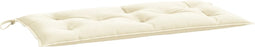 vidaXL - Tuinbankkussen - 110x50x7 - cm - oxford - stof - crèmewit