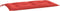 vidaXL - Tuinbankkussen - 110x50x7 - cm - oxford - stof - rood