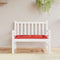 vidaXL - Tuinbankkussen - 110x50x7 - cm - oxford - stof - rood