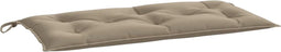 vidaXL - Tuinbankkussen - 110x50x7 - cm - oxford - stof - taupe