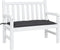 vidaXL - Tuinbankkussen - 110x50x7 - cm - oxford - stof - zwart