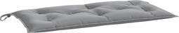 vidaXL - Tuinbankkussen - 110x50x7 - cm - stof - grijs