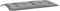 vidaXL - Tuinbankkussen - 110x50x7 - cm - stof - grijs