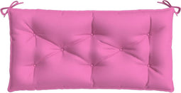 vidaXL - Tuinbankkussen - 110x50x7 - cm - stof - roze